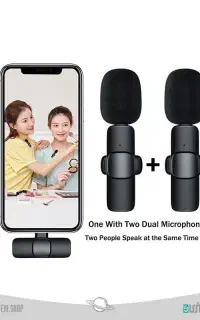 میکروفون دو تایی نیمه حرفه ای یقه ای حتی برای هدیه