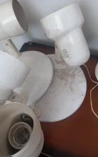 قاب چراغ دیواری فلزی سفید