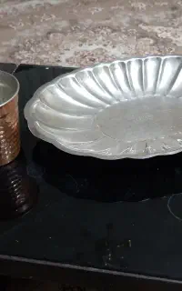ظرف استیل مرغ خوری ۵۰۰تومن
