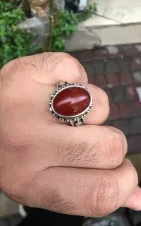 عقیق سرخ رکاب صفوی