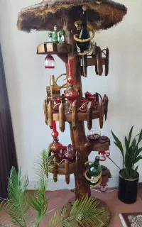 درخت تزئینی چوب گردو بسیارزیبا،مناسب خانه،کافه و.