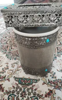 ست سطل آشغال و دستمال کاغذی