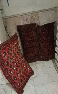 پشتی دستباف ترکمنی