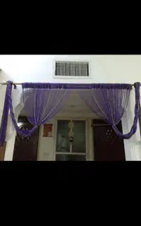 پرده آویزریسه ای باچوب پرده بسیارچشم نواز