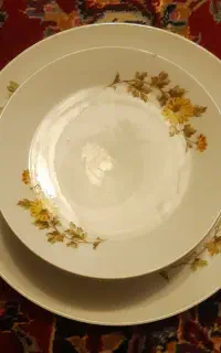 بشقاب و پیش دستی شیرینی خوری چینی