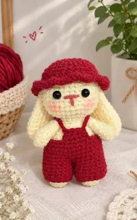 عروسک بافتنی بامزه