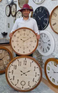ساعت دیواری گرد جدید سایز ۷۵ و ۶۰