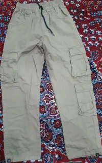 شلوار کارگو کتان