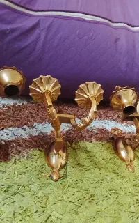 لوستر ۲شاخه دیوارکوب و جنسش از برنج هست