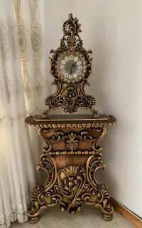 ساعت چوبی راش