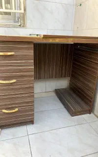 میز کامپیوتر MDF باکیفیت و مستحکم، سه کشو