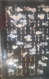 حلقه استیل رنگ ثابت طلائی استیل مردانه و زنانه