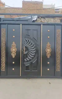 درب حیاط  ماشین رو 3لنگه و دو لنگه