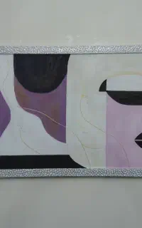 تابلو مدرن و مینیمال رنگ روغن با قاب