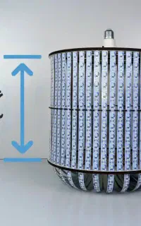 چراغ LED پرنور استوانه‌ای، مناسب مغازه و کارگاه