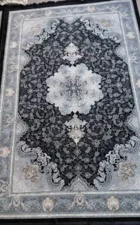 فروش ۴ تخته فرش ۹ متری سورمه ای طوسی