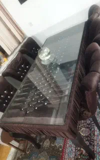 میز نهار خوری۶ نفره در حد نو.‌.