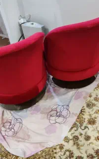 صندلی چرخان مخمل پایه اصیل