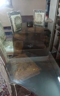 میز ناهارخوری خوری شیشه ای