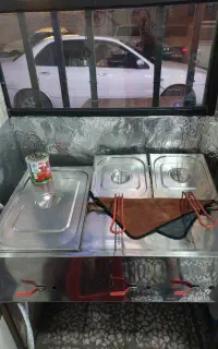گاز 10 شعبه و سرخ کن 3 لگن