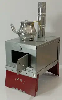 اجاق یا بخاری هیزمی تاشو مسافرتی دومنظوره