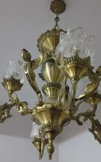 سه عدد لوستر برنزی چهار فرشته (هرکدام)