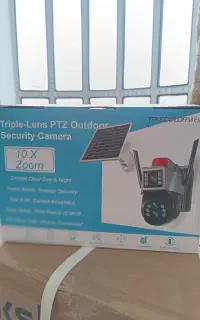 دوربین مداربسته سولار  ۳ لنز زوم دار 10x مدل TS30