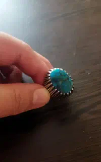 انگشتر فیروزه وعقیق