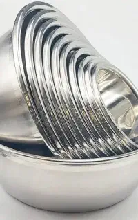 آبکش لگن  استیل ۲۲ پارچه یونیک حک شده