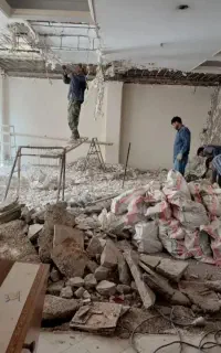 تخریب ساختمان کلی و جزئی بااکیب ایمنی واصولی