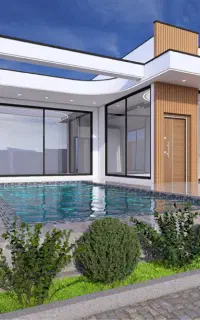 طراحی ویلا نقشه ویلا نقشه معماری طراحی نما و محوطه