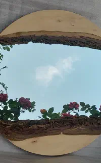 آینه چوبی روستیک با تخفیف فوق‌العاده