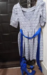 پیراهن مجلسی و کفش و شومیز کراپ مجلسی