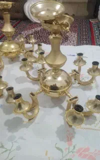 لوستر کلاسیک آبکاری طلا