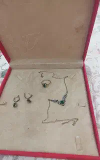 فروش نیم ست نقره با باکس