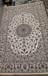 فرش دستبافت ۶ متری گل ابریشم