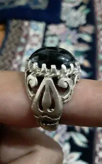 انگشتر نقره شبح معاوظه با فلش۱۲۸
