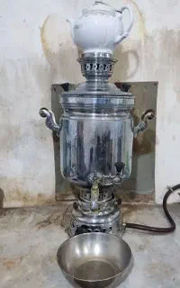 سماور برنجی ۱۰یا۱۲لیتری برای قهوه خانه