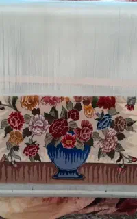 تابلو فرش ابریشم و دارقالی