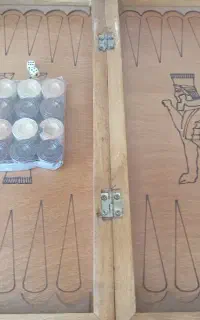 تخته نرد چوب با مهره چوبی