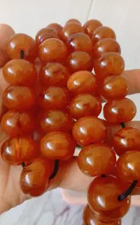 تسبیح کهربا سایز درشت