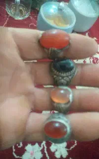 چهارتاانگشتر نقره