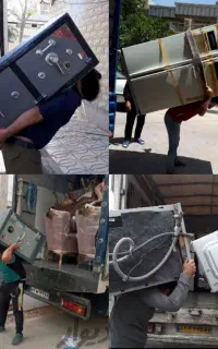 جابجایی اثاثیه منزل کارگر  یخچال ساید  گاوصندوق