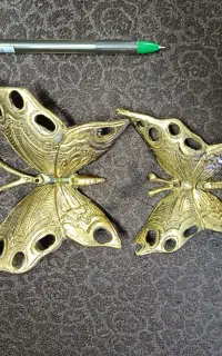 سه عدد پروانه برنجی