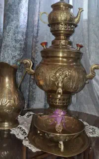 سماور زغالی برنجی