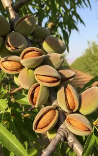 نهال بادام یلدا و سهند با باردهی اقتصادی در گیلان