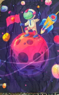 لحاف روتختی چاپی طرح فصانورد کاملا نو