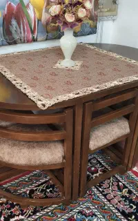 میز غذاخوری بیضی