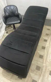 تخت مژه و صندلی استاد کار نو