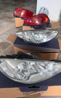 چراغ جلو وخطر عقب ۲۰۶ وچرغ سقفی